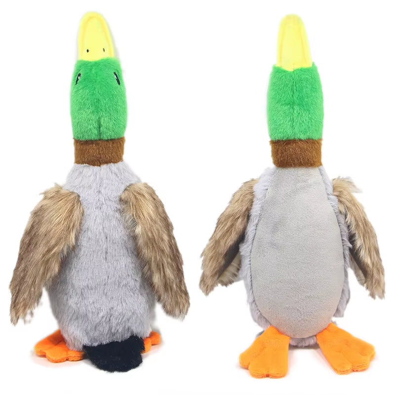 Juguete de pato de peluche adorable con sonido para mascotas