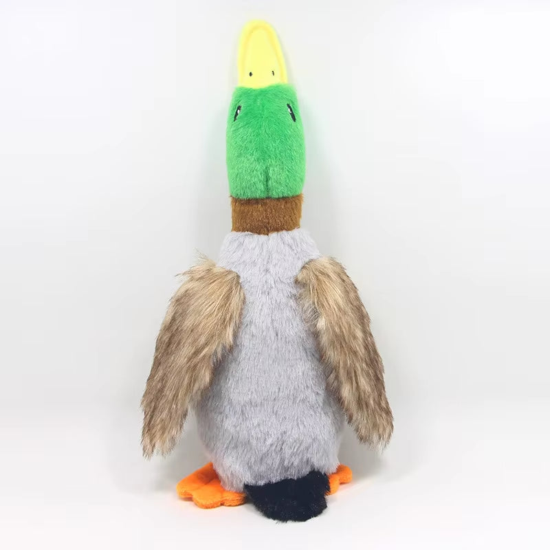 Juguete de pato de peluche adorable con sonido para mascotas