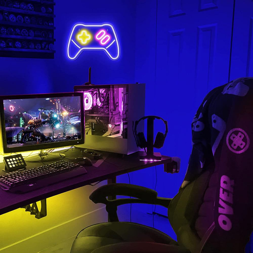 Luz LED en Forma de Gamepad para Jugadores de Video/PC, Streamers