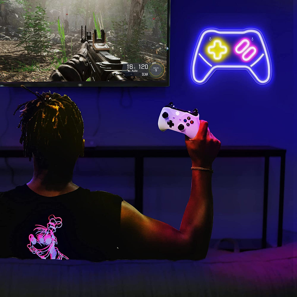 Luz LED en Forma de Gamepad para Jugadores de Video/PC, Streamers