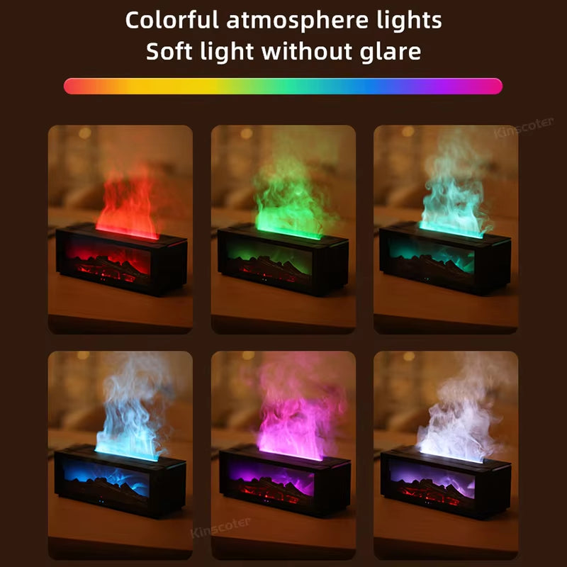 Humidificador Chimenea con Luz LED y Difusor de Aromas 🔥