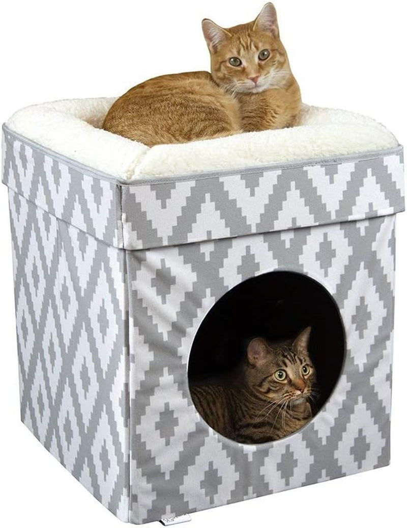 Cubo para Gatos de Interior – Blanco 🐱