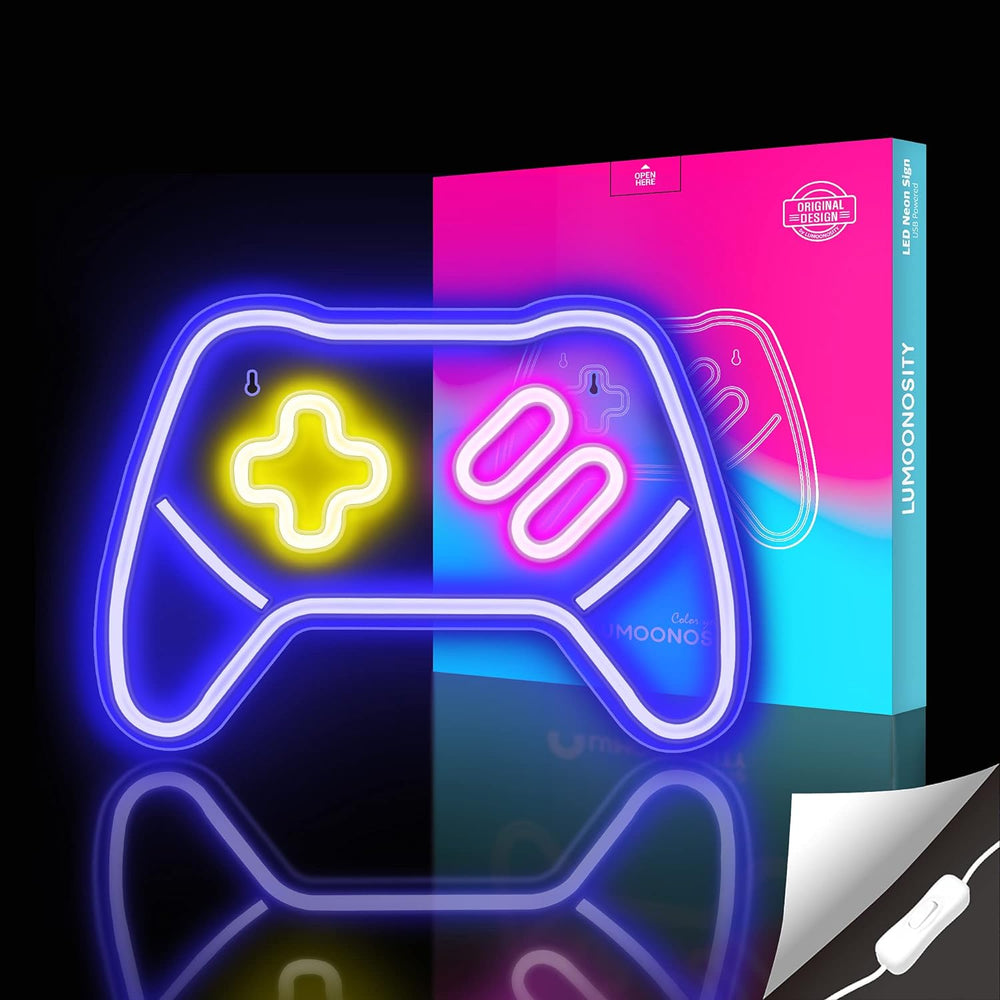 Luz LED en Forma de Gamepad para Jugadores de Video/PC, Streamers
