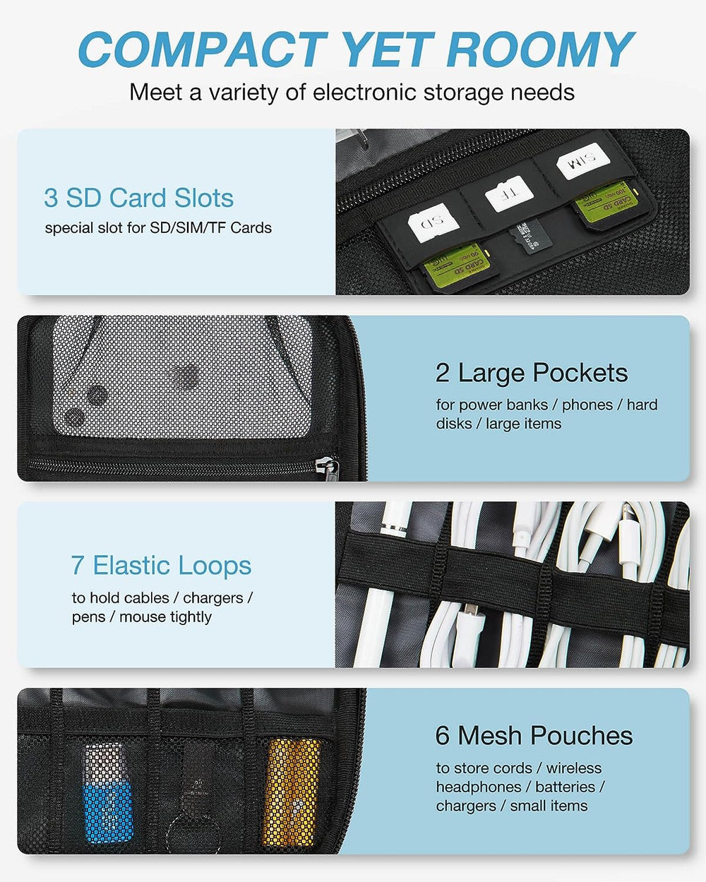 Organizador electrónico compacto y versátil