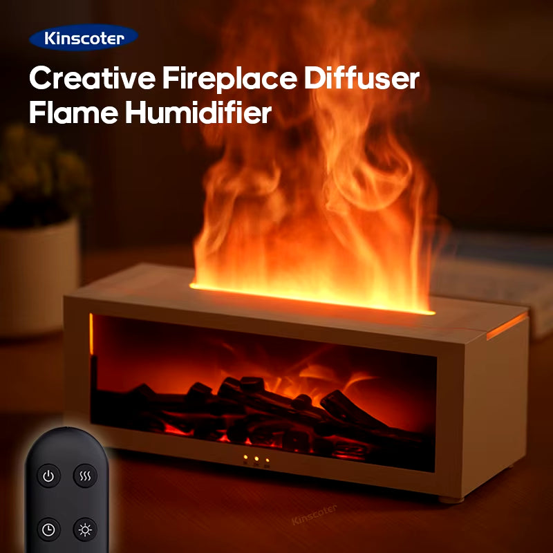 Humidificador Chimenea con Luz LED y Difusor de Aromas 🔥